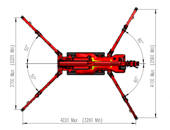 SPT199 spider crane