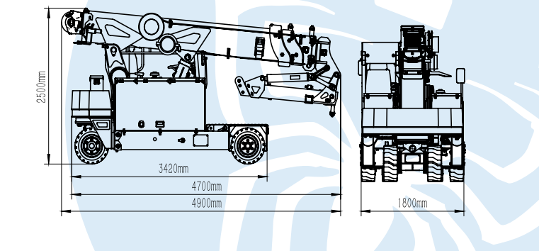 SG900 pick and carry crane