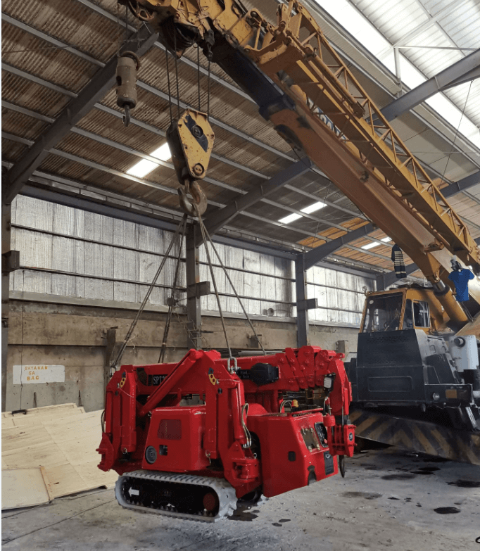 spt299 spider crane training