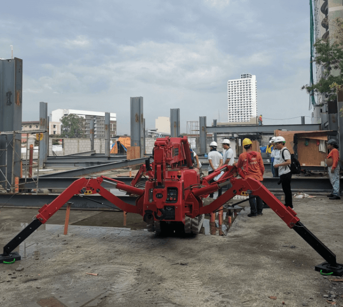 spt299 spider crane training