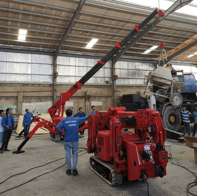 spt299 spider crane training