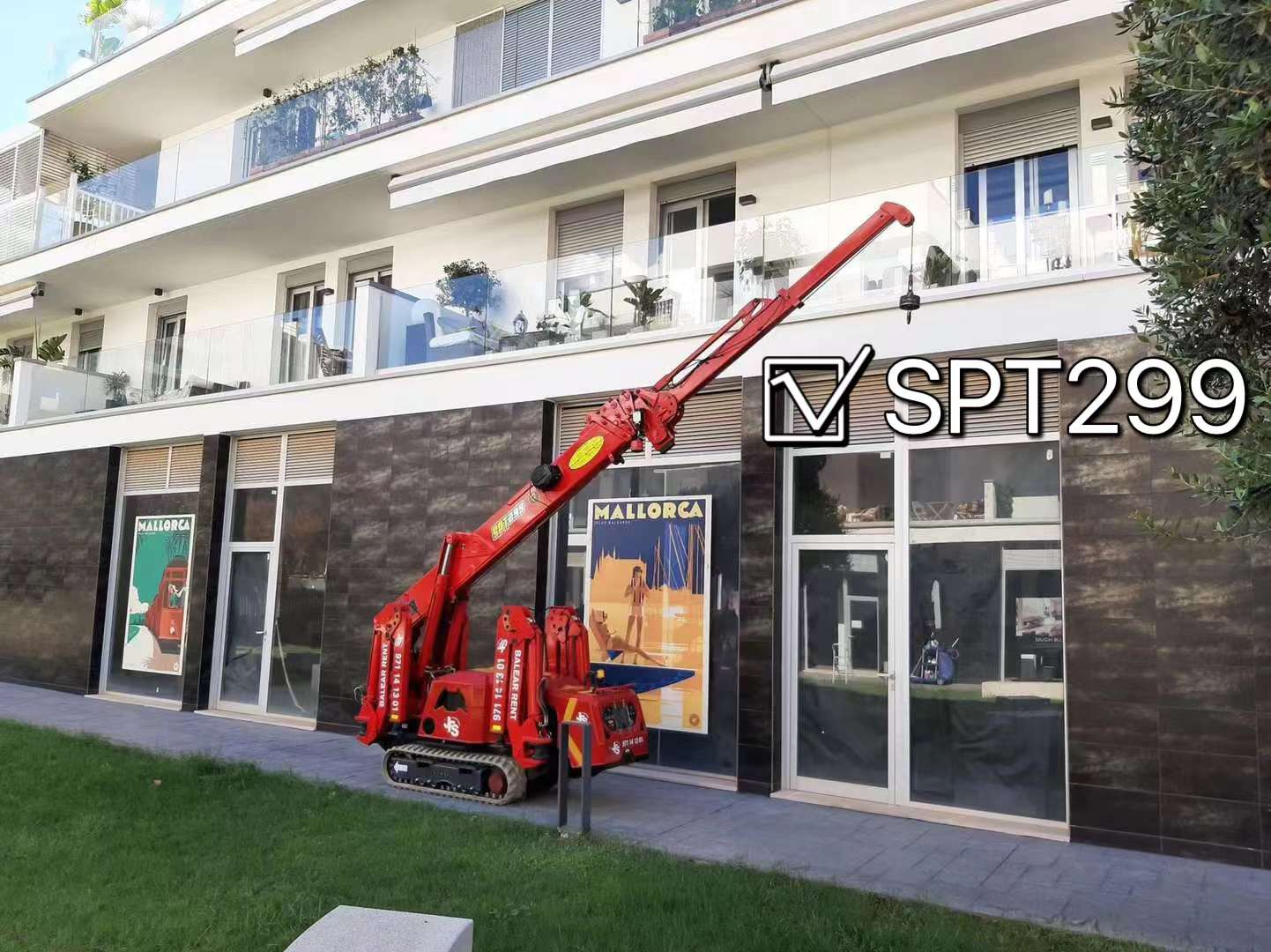 SPT299 spider crane