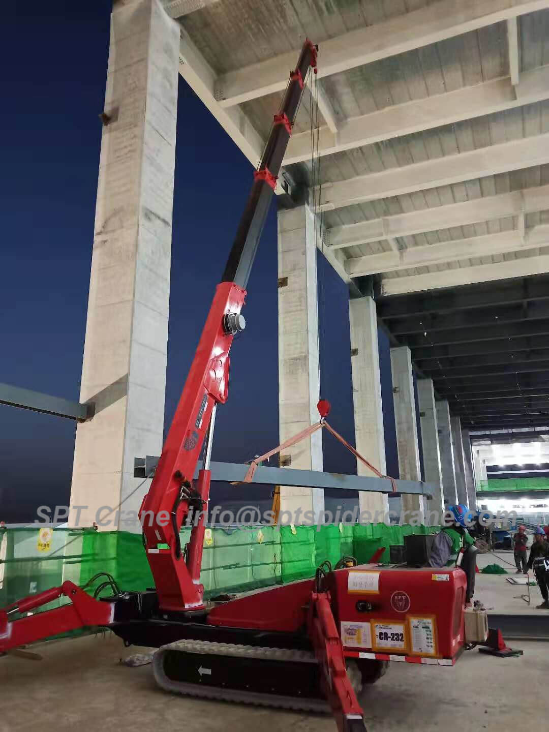 spt499 spider crane for SAMSUNG factory construction
