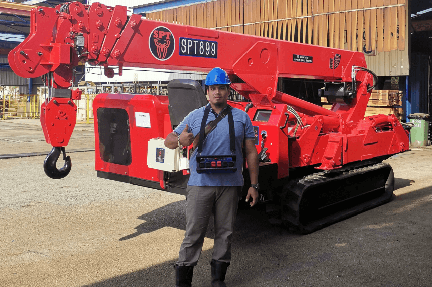 SPT899 spider crane