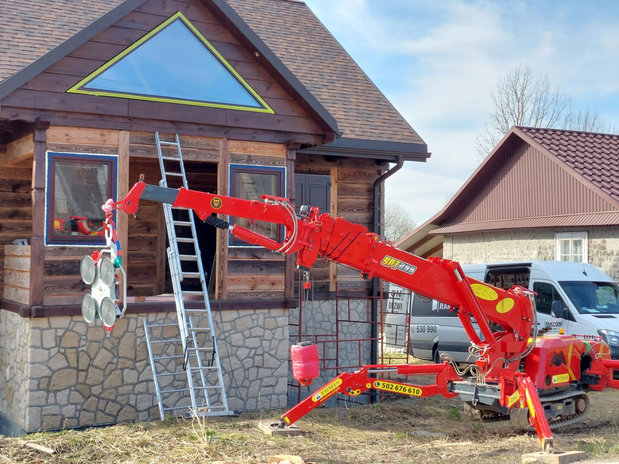 SPT299 spider crane