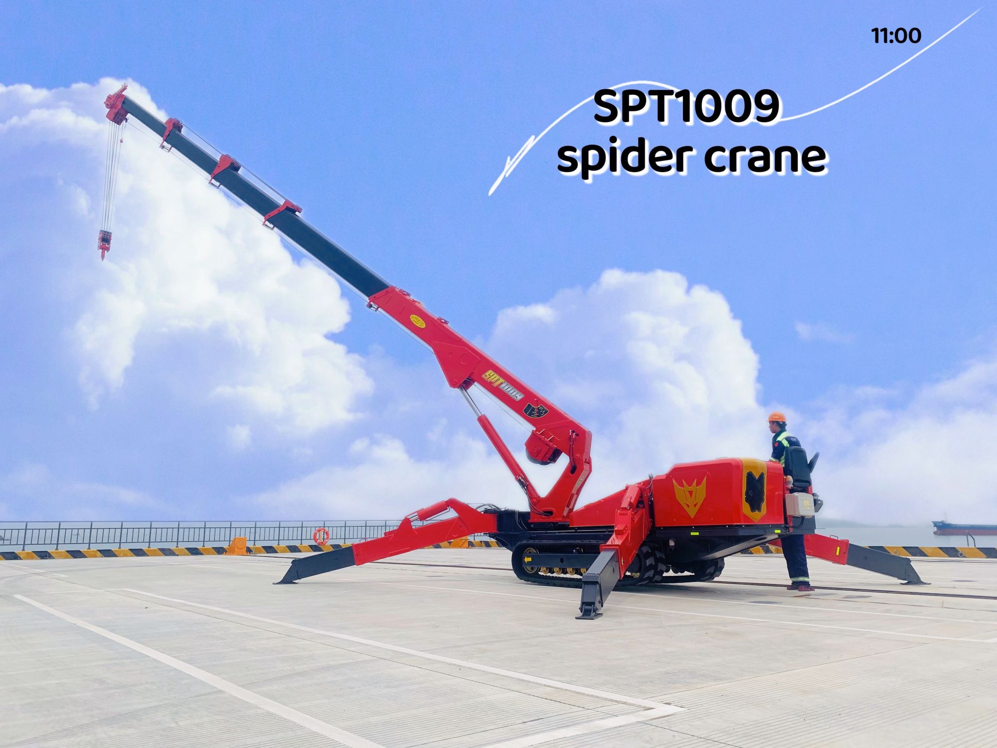 SPT1009 Spider Crane By The East China Sea