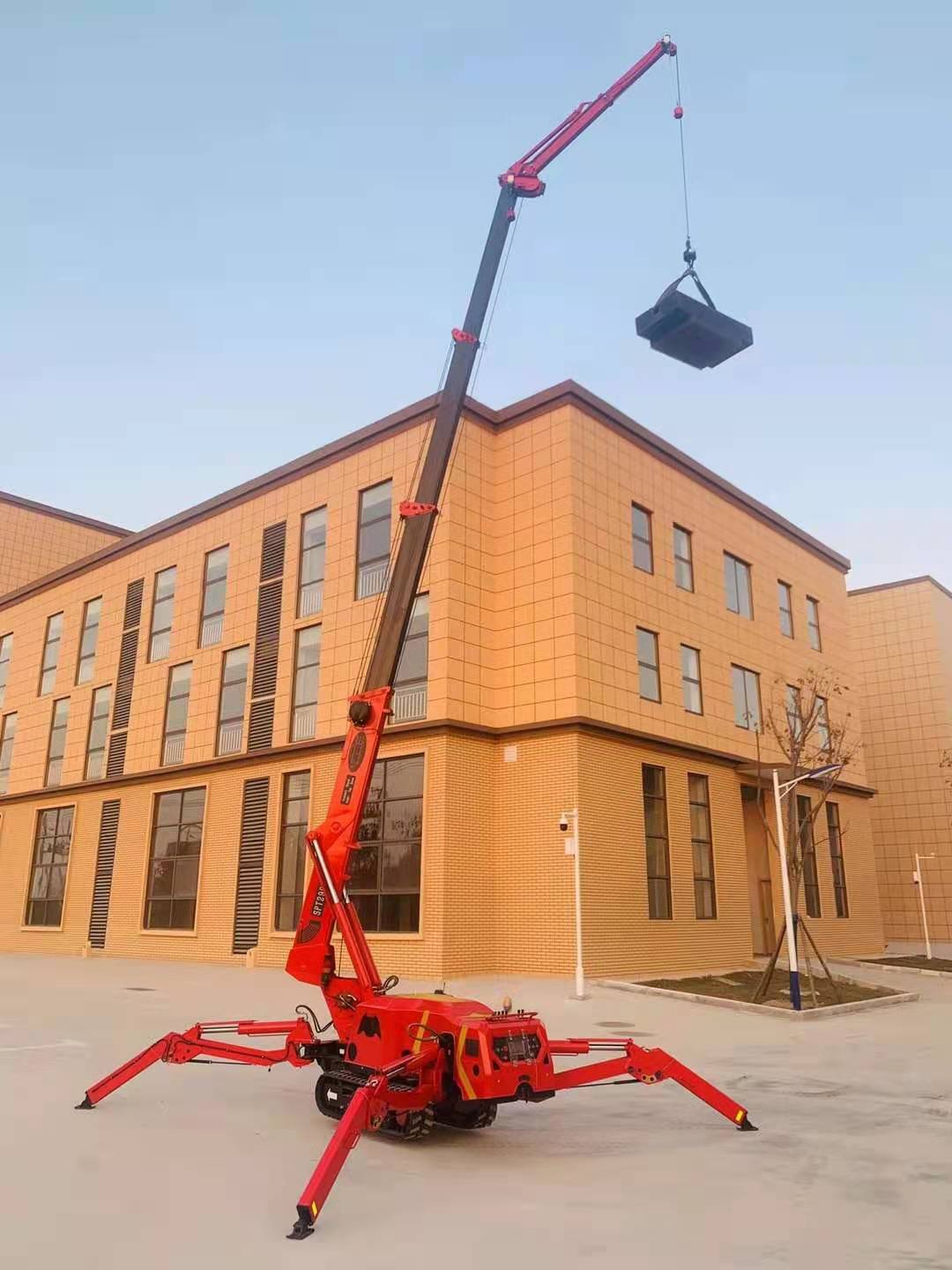 SPT299 spider crane with fly jib 