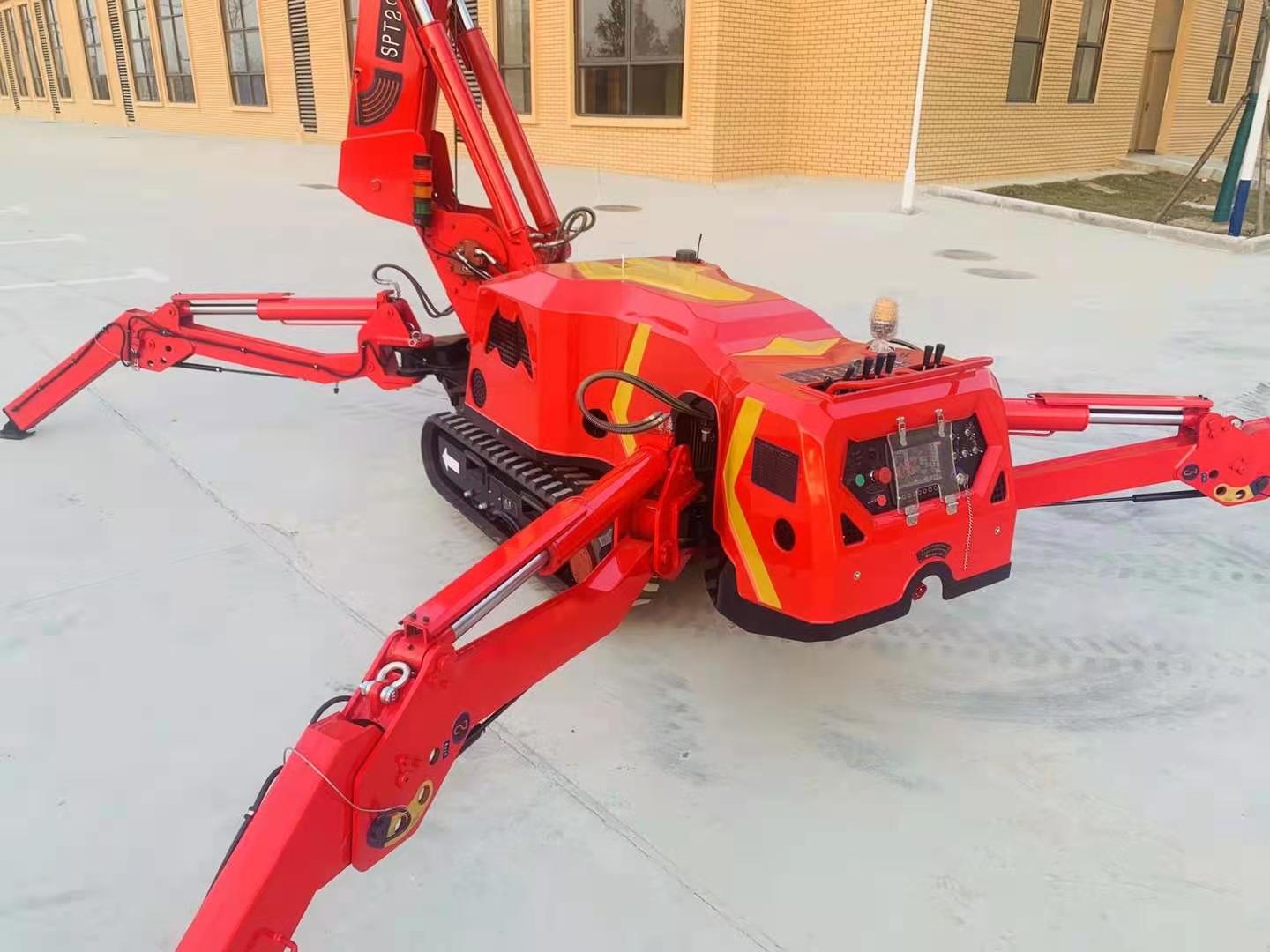 SPT299 spider crane with fly jib