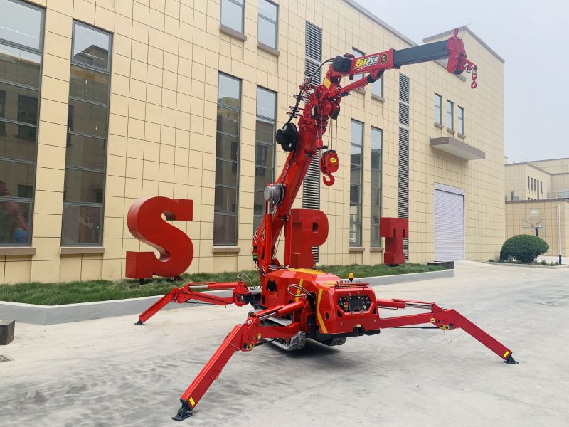 SPT299 spider crane with Hydraulic Fly Jib