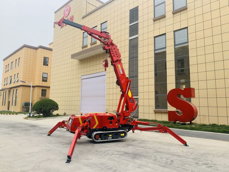 SPT299 spider crane with Hydraulic Fly Jib