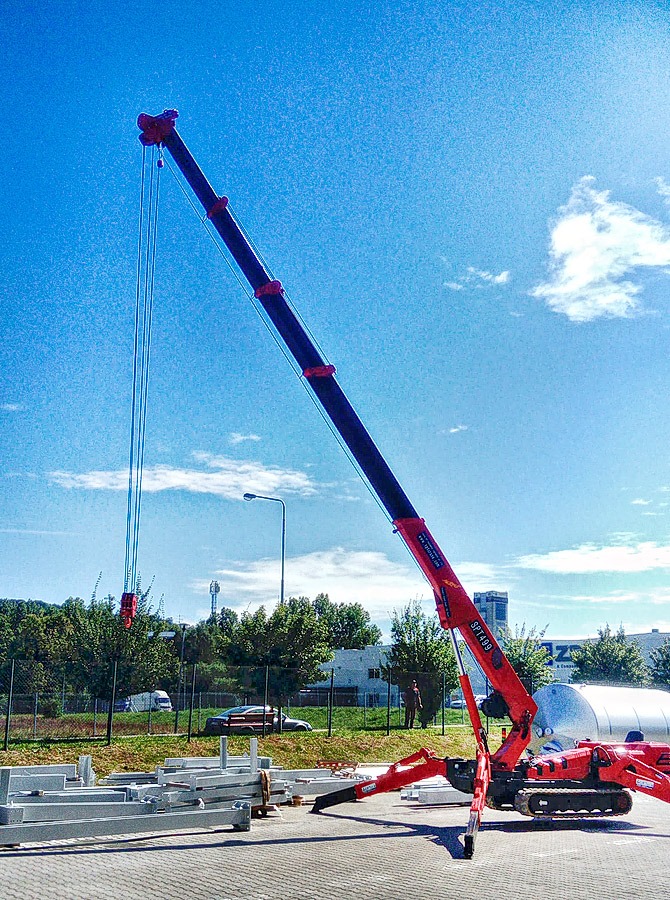 SPT499 spider crane